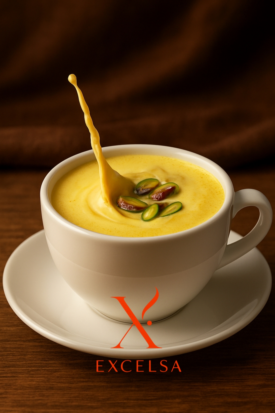 کرک شیر پسته زعفران | نوشیدنی اصیل خراسان با پسته برشته و زعفران نیشابور